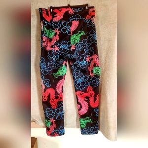 Funky Asian dragon print